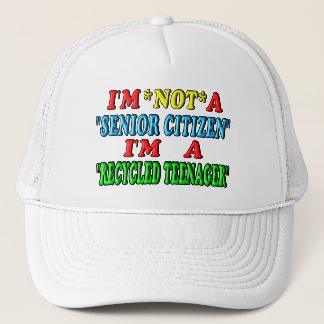 Recycled Teenager Trucker Hat (Front)