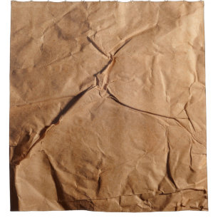 Recycled wrapping paper. Texture. Shower Curtain