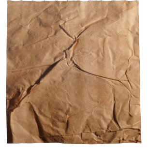 Recycled wrapping paper. Texture. Shower Curtain