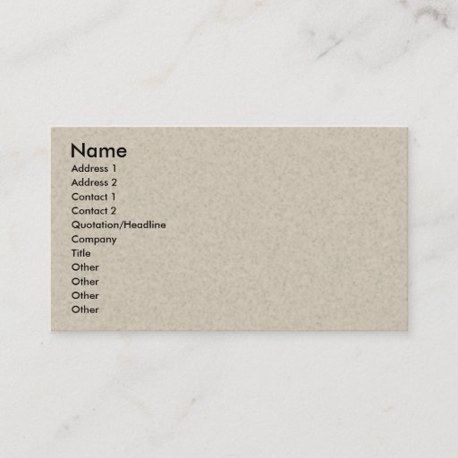 Customizable Recycling Business Card