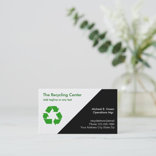 Recycling Business Cards Zazzle