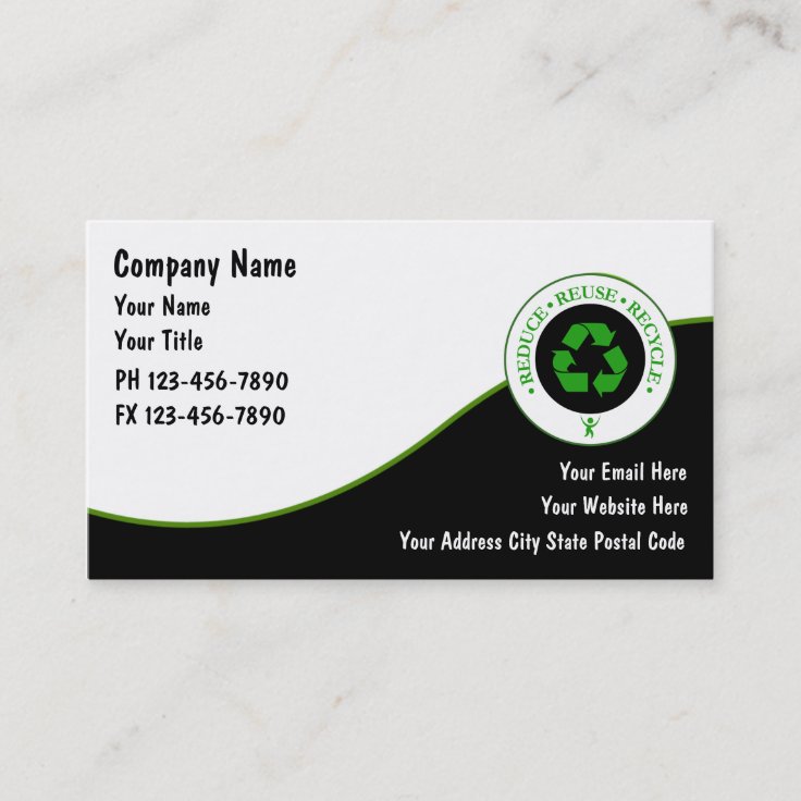Recycling Business Cards Zazzle