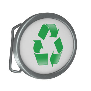 Recycling CLASSIC RECYCLE SYMBOL Belt Buckle