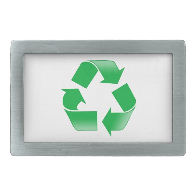 Recycling CLASSIC RECYCLE SYMBOL Belt Buckle (Front)