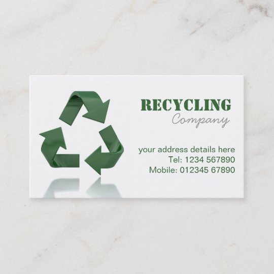 Recycling Company Business Card