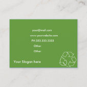recycling company business card (Back)