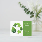 recycling company business card (Standing Front)