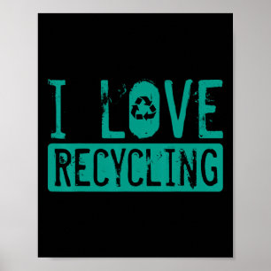 Recycling Environmentalist Activist Recyclist Eart Poster