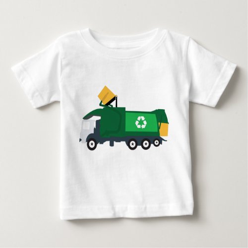 Recycling Garbage Truck Baby T_Shirt