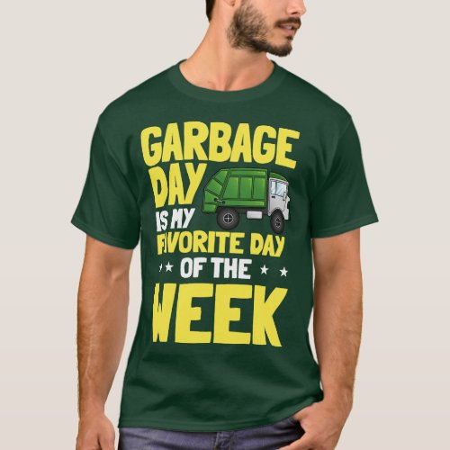 Recycling Garbage Truck Collection Trash Recycle E T_Shirt