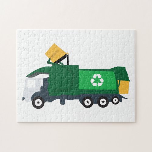 Recycling Garbage Truck Jigsaw Puzzle