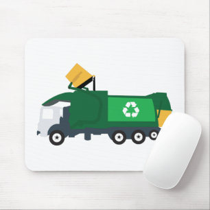 Recycling Garbage Truck Mouse Pad