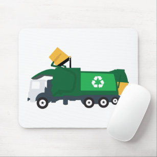 Recycling Garbage Truck Mouse Pad