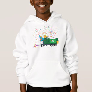 Recycling Garbage Truck Party  Hoodie