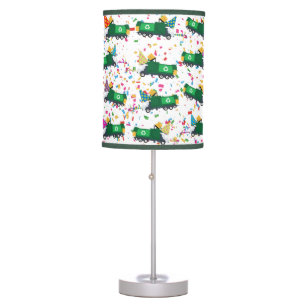 Recycling Garbage Truck Party Pattern Table Lamp