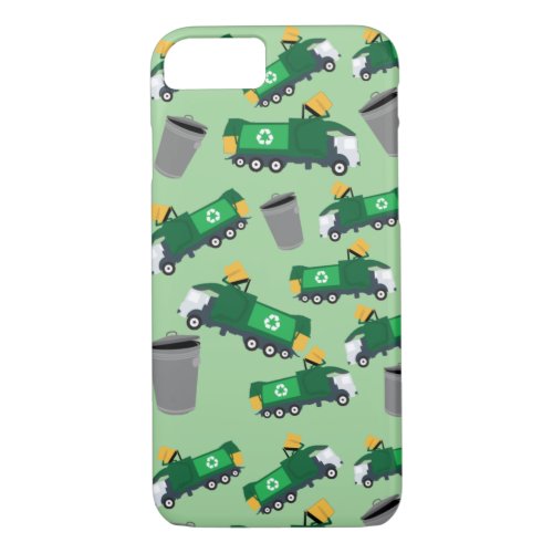 Recycling Garbage Truck Pattern iPhone 87 Case