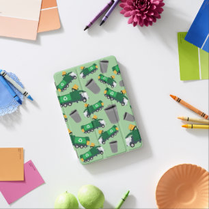 Recycling Garbage Truck Pattern iPad Mini Cover