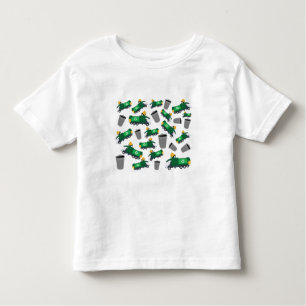 Recycling Garbage Truck Pattern Toddler T-shirt