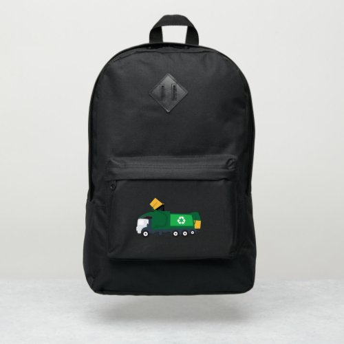 Recycling Garbage Truck Port Authority Backpack