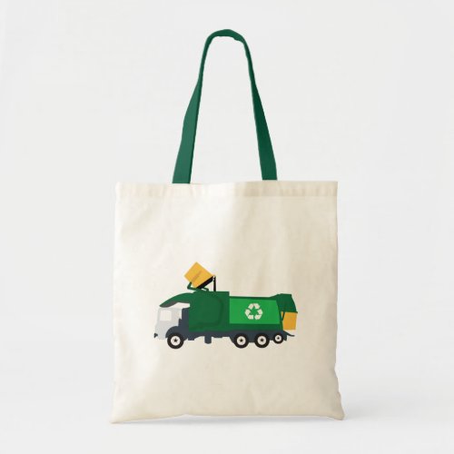 Recycling Garbage Truck Tote Bag