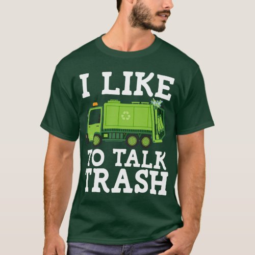 Recycling Garbage Truck Trash Collector Recycle Ea T_Shirt