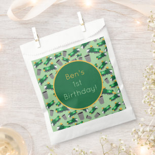 Recycling Garbage Trucks Pattern Favor Bag