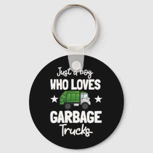 Recycling Garge Truck Recycle Trash Collector Eart Keychain