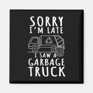 Recycling Garge Truck Trash Collector Recycle Eart Magnet