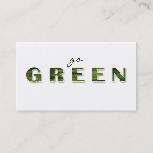 Recycling Green Grass Business Card (Front)