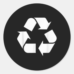 Recycling Logo Recycle Symbol Earth Day Boys Girls Classic Round Sticker
