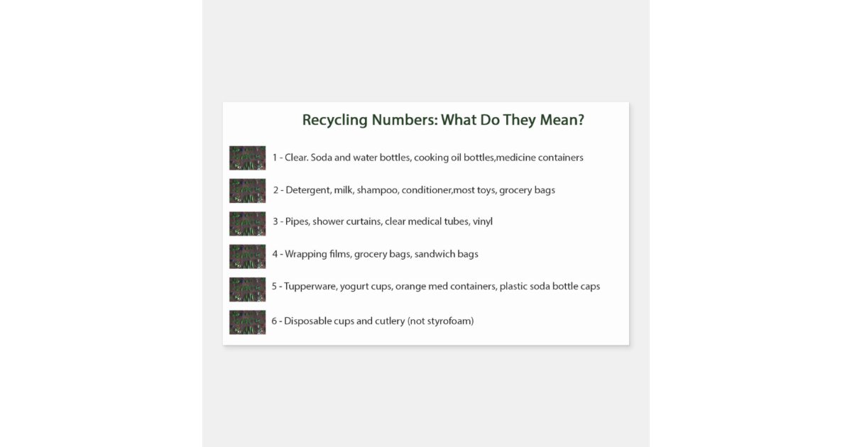 Recycling Numbers White Rectangular Sticker Zazzle recycling-numbers-white-rectangular-sticker-zazzle