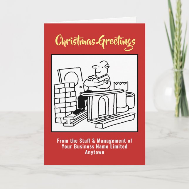 Recycling or Reclaimed Materials Christmas Card (Front)