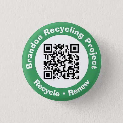 Recycling Project QR Code Recycle  Renew Button