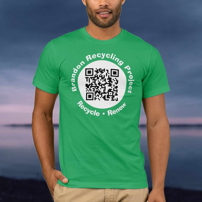 Recycling Project QR Code Recycle & Renew. T-Shirt (Creator Uploaded)