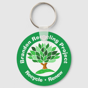 Recycling Project. Recycle & Renew. Key fob. Keychain