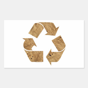 Recycling Rectangular Sticker