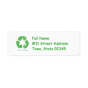 Recycling Return Address Label
