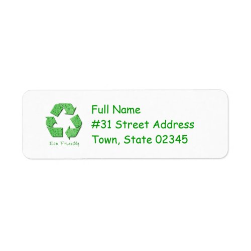 Recycling Return Address Label