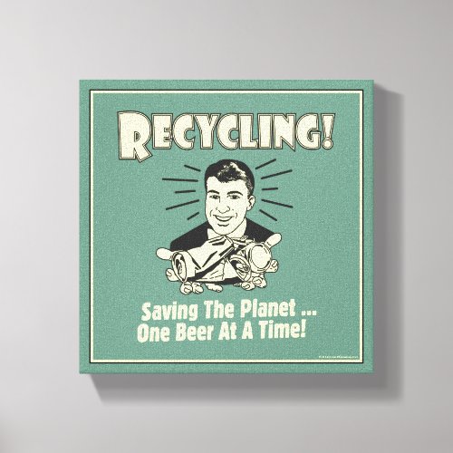 Recycling Saving the Planet Canvas Print