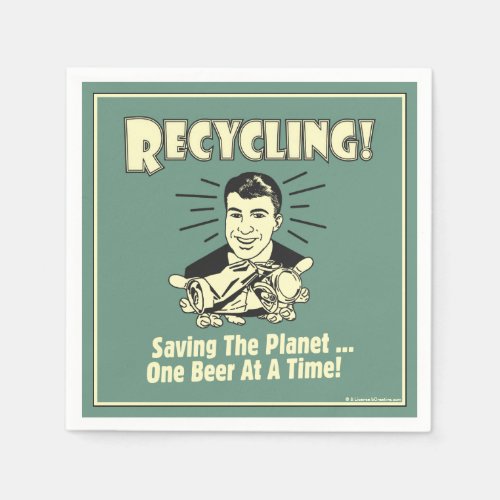 Recycling Saving the Planet Napkins