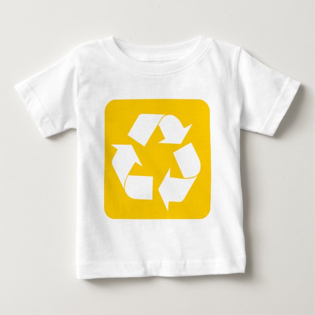 Recycling Sign - Amber Baby T-Shirt (Front)