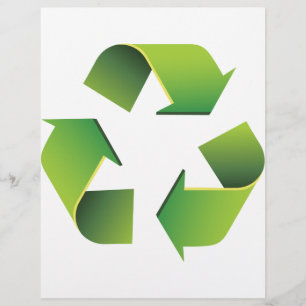 Recycling sign flyer