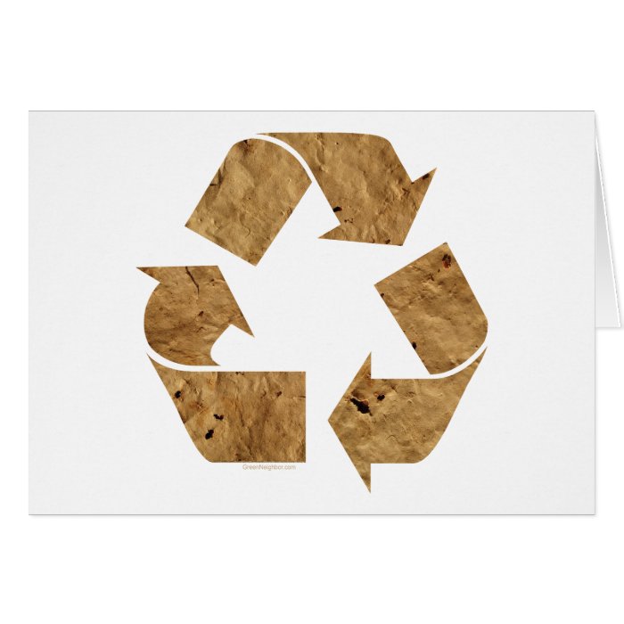 Recycling Sign Greeting Cards