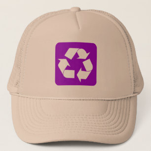 Recycling Sign - Purple Trucker Hat