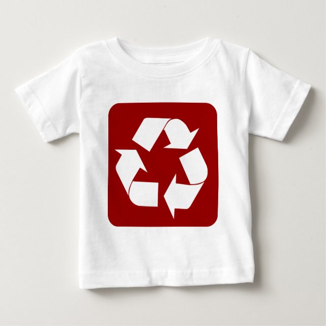 Recycling Sign - Ruby Baby T-Shirt (Front)