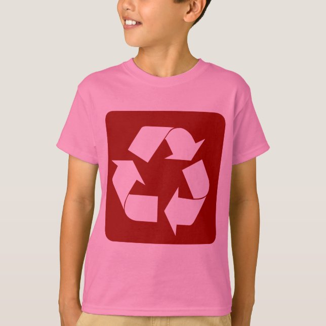 Recycling Sign - Ruby T-Shirt (Front)