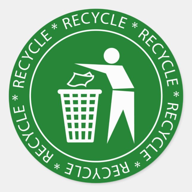 Recycling Sign Stickers (Front)