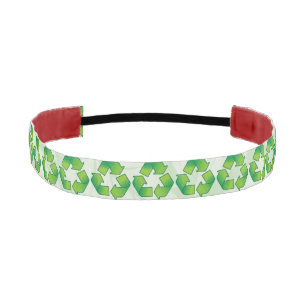 Recycling symbol athletic headband