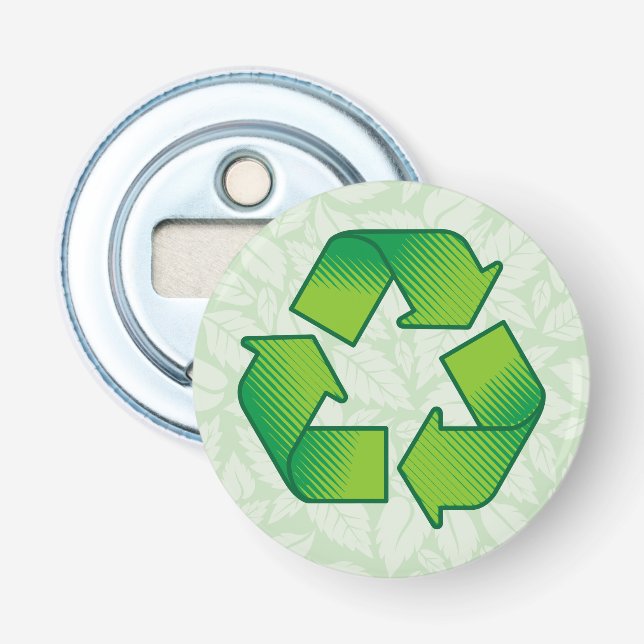 Recycling Symbol Bottle Opener (Front)