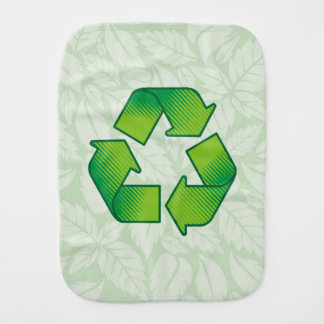 Recycling Symbol Burp Cloth